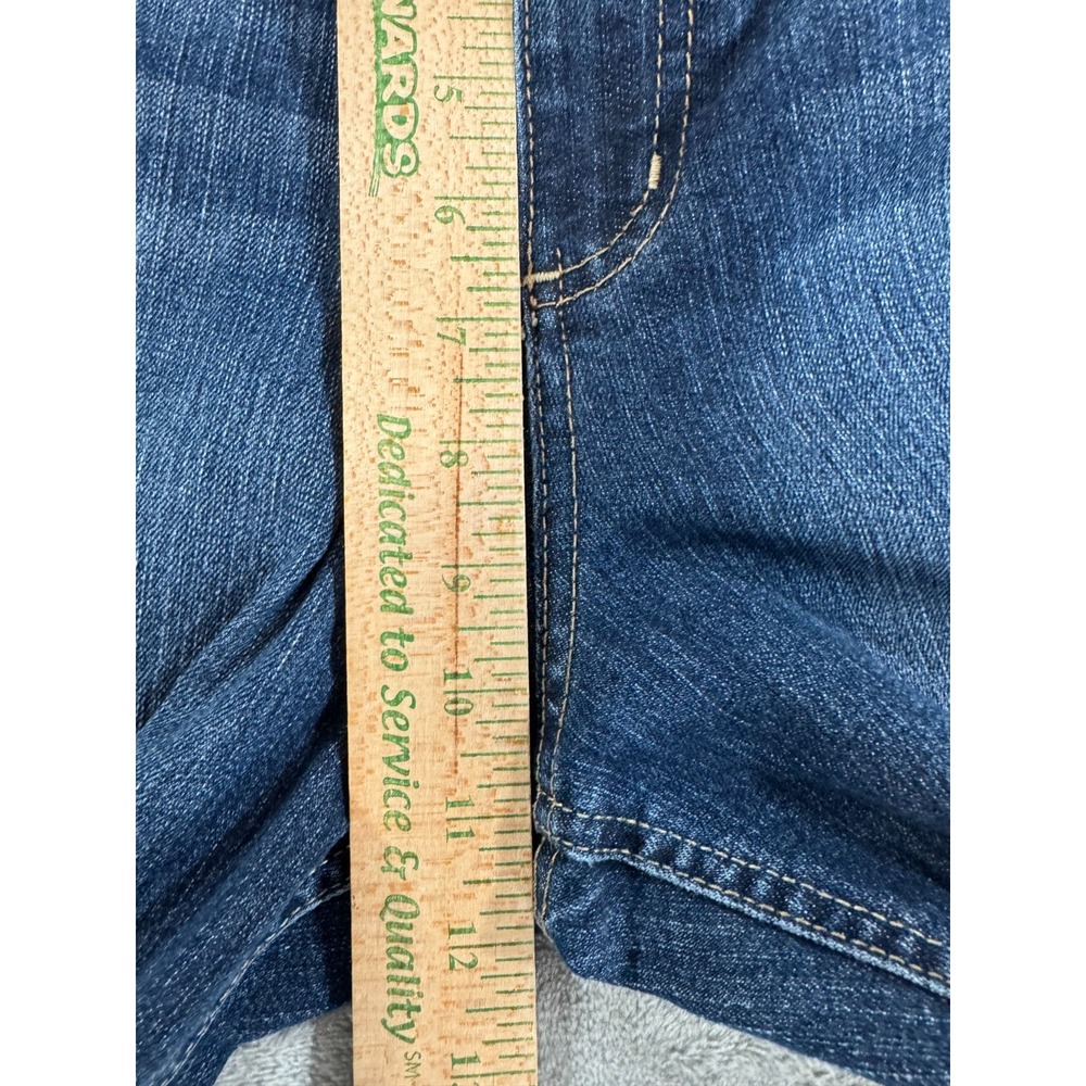 LEI Sophia Hipster Flare Jeans Juniors 17 Blue Bootcut Stretch Dark‎ Wash Denim - Picture 11 of 16